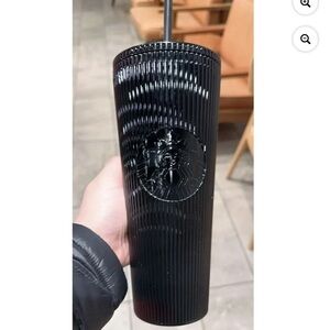 Starbucks Black Tumbler with Straw